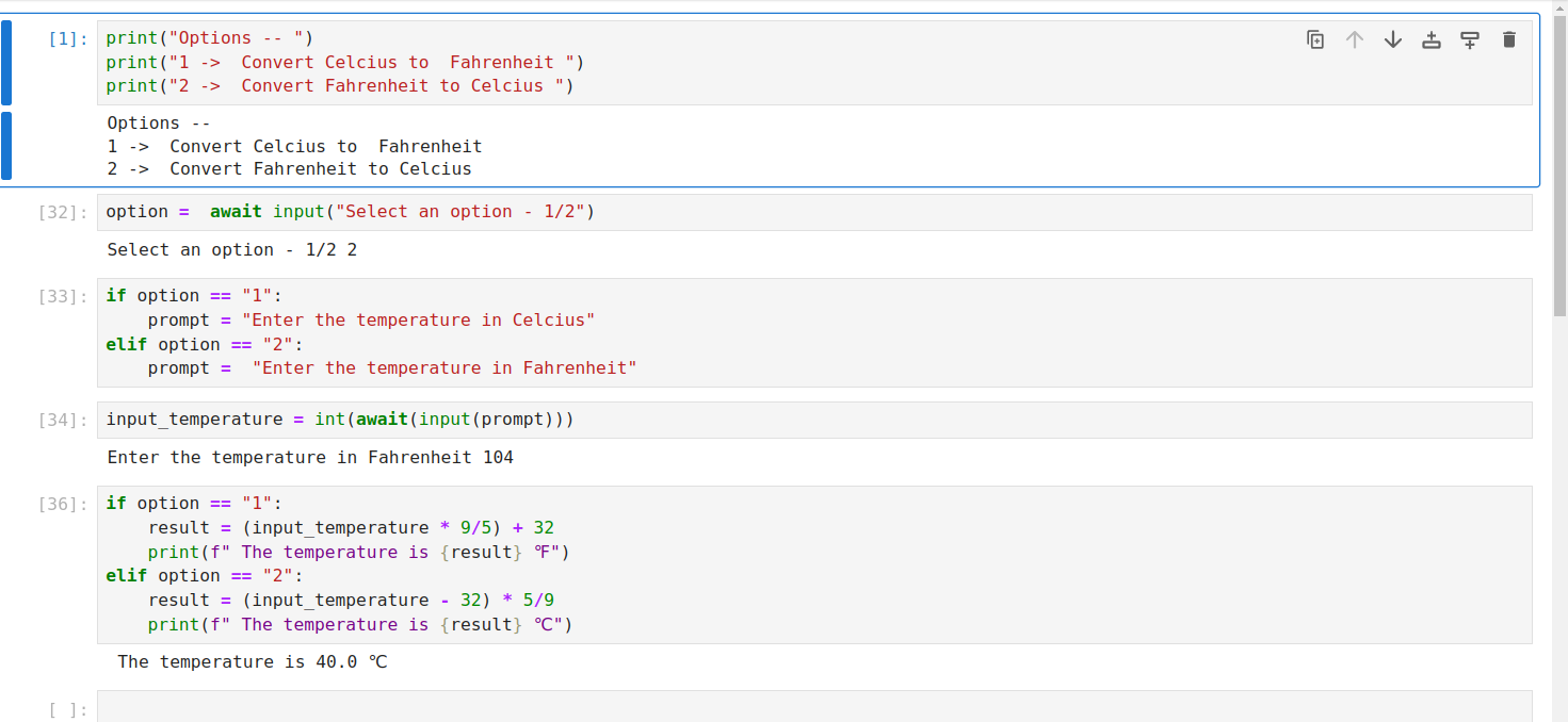 Temperature Converter - Avishkaar Project